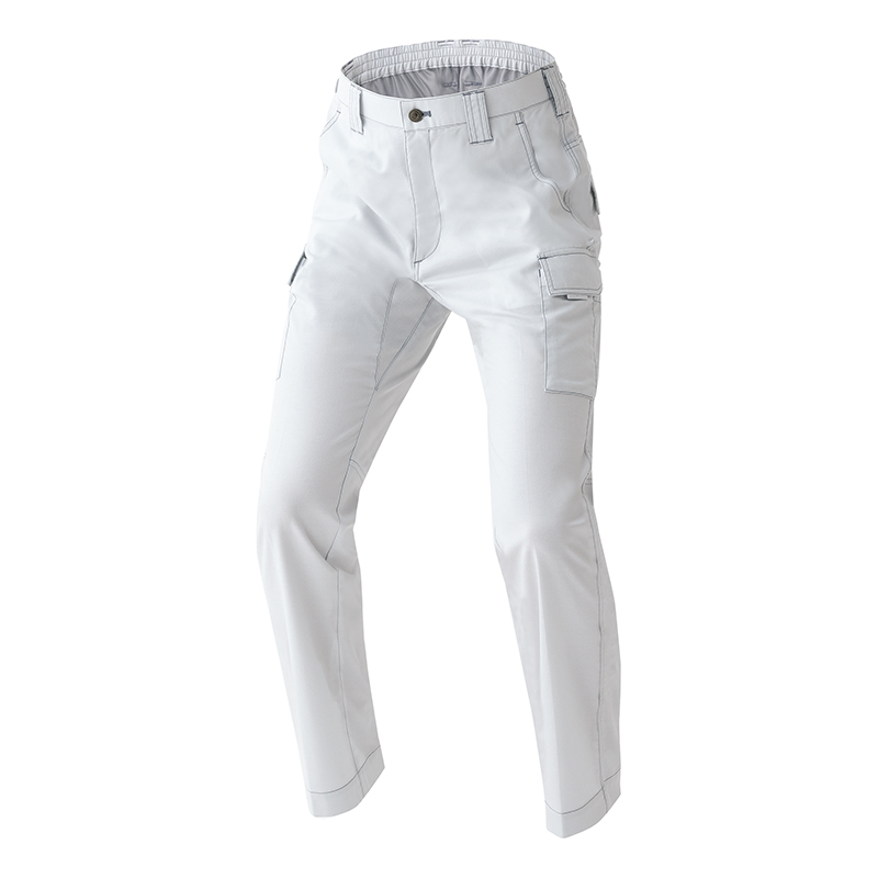 19-m　outil ホワイト ワークパンツ 11 OUTIL(ウティ) PANTALON CHASELLES リネンカーゴパンツ ホワイト